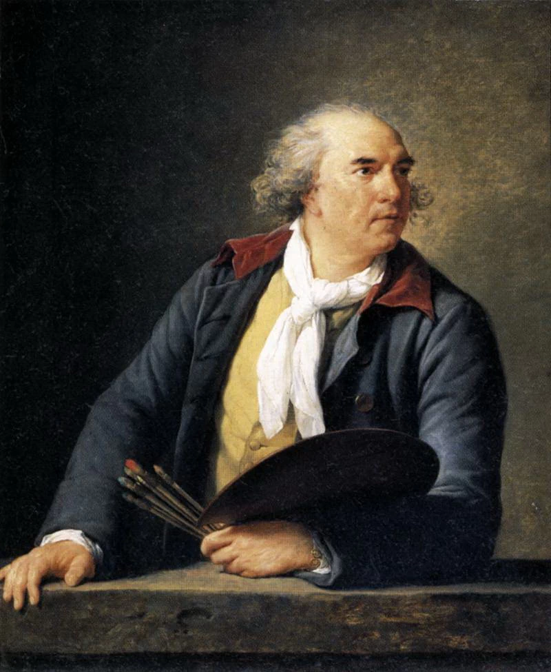 Ritratto dell'artista Hubert Robert-Louvre-Parigi